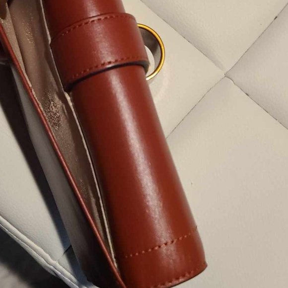 RUDSAK leather rust color and brass hardware long folded wallet - Picture 4 of 4